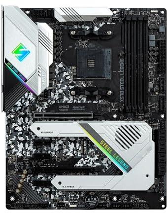 Compatibilità Scheda madre Fit For ASROCK X570 STEEL LEGEND AM4 supporta CPU Ryzen 5800X3D 9 5900X 5600X 5700G DDR4 4666+(OC) M.2 ATX