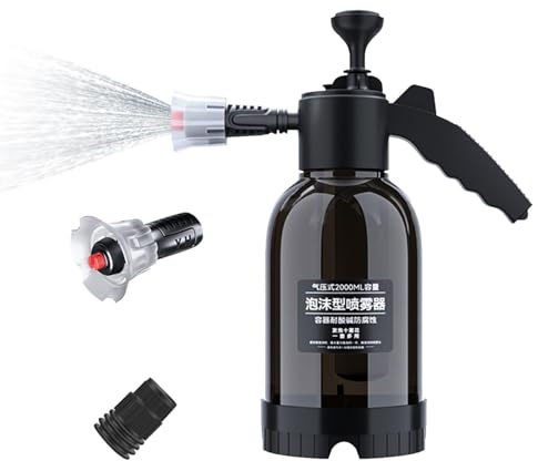 Pulverizador De Espuma con Bomba - Limpiador a Presión de Bomba Manual 2 L | Pulverizador para Lavado de Coche - para Limpieza De Patios Y Caminos Y Riego De Plantas