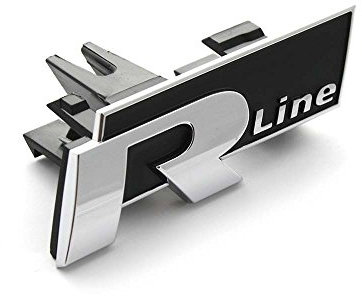Volkswagen 3AA853948FXC R-Line Schriftzug vorn Clip Halterung Kühlergrill Emblem Tuning chrom