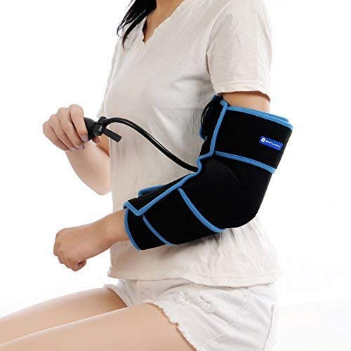 Kältetherapie Ellenbogenbandage, mit Kompression und extra Ice Gel Pack – Essential Kit für Tennis Elbow, Ellenbogen Schmerzen und Post Ellenbogen der Operation Recovery von simplyjnj