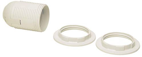 Kopp Isolierstoff-Fassung E27 mit 2x Schirmträgerring, creme-weiß, 214301045