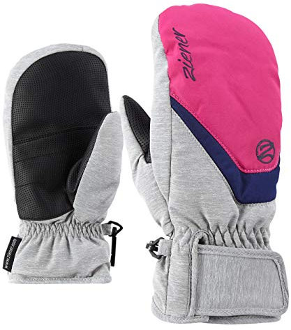 Ziener Kinder LORIAN MITTEN glove junior Ski-handschuhe / Wintersport |warm, atmungsaktiv, light melange.pop pink, 7