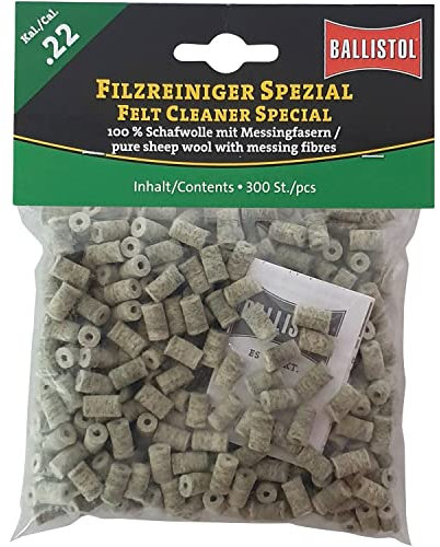 BALLISTOL Unisex – Erwachsene 23195 Filzreiniger Spezial-Laufreiniger für Gewehre, Mehrfarbig, Kal.22-300 Stück