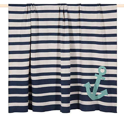 pad - Anker - Decke - Baumwolle - Blue - 140 x 190cm
