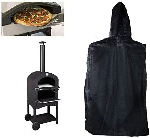 ELR Housse de protection pour four à pizza, jardin, terrasse, four à pizza, résistant aux intempéries, à la poussière, housse de protection contre la pluie pour four à pizza au charbon au bois (63,4 x