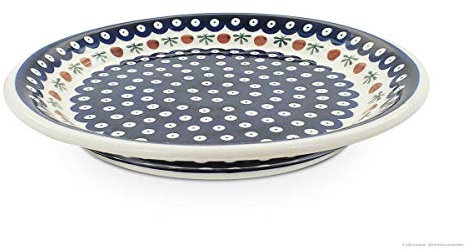 Bunzlauer Keramik flacher Teller (Speiseteller) Form 2, Ø 24,8 cm, H=3,0cm, Dekor 41