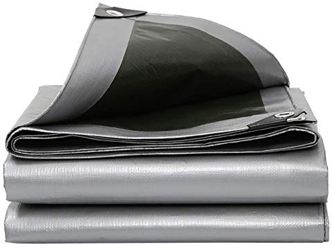 MTYLX - Lona de lona transparente resistente al agua, material de polietileno de 180 g/m², impermeable con sombra solar, varios tamaños para jardín al aire libre, jardín, piscina, coche, camión, Gree