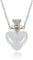 1PC Clear Heart Vial Perfume Bottle Necklaces Stainless Steel Chain Make a Wish blood vial necklace Women Jewelry, Glass, artificial zircon