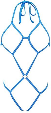 SHERRYLO Sexy Mini Monokini Extreme Micro Bikinis pour Femme Divers Style Sexy, turquoise, Taille Unique
