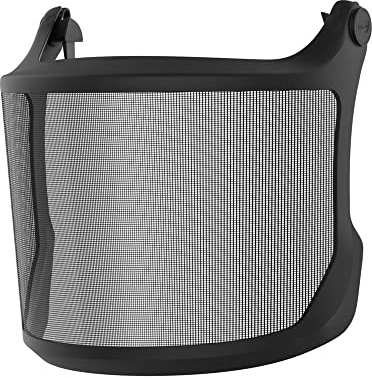 JSP Safety EVOGuard M2 Woven Steel Mesh Forestry Visor compatible with JSP EVO Safety Helmets and EVOGuard Browguard Systems (ADA300-080-000), Black