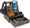 EcoLeafy Dot Rustic Bedside Organizer - Docking Station with Drawer for Accessories, Phones, Watches & More - Giftable in Reusable Calico Bag & Kraft Box
