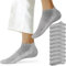 NUOZA Sneaker Socken Herren 43-46 Damen Socken Kurz Sneakersocken Söcklinge Baumwolle 10 Paar, 201-Grau