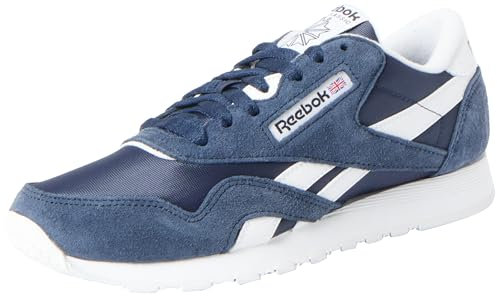 Reebok Men Classic Nylon Sneaker, Vector Navy/FTWR White/FTWR White, 3.5