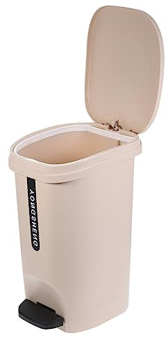 Cabilock Poubelle De Cuisine À Pédale De 10 Litres Poubelle Avec Couvercle Corbeille À Déchets De Salle De Bain Et De Cuisine