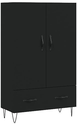 vidaXL Highboard Schwarz 69,5x31x115 cm Holzwerkstoff