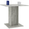 Homvdxl Quadratischer Esstisch, Moderner Küchentisch, Freizeittisch mit schlanker Platte für Bar, Bistro, Esszimmer, Wohnzimmer, Akzenttisch, kleiner Teetisch für 2-4 Personen, 80 cm (Grau)