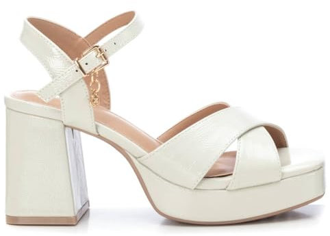 XTI - Sandalia Mujer Hielo - Calzado Cómodo y Versátil - Moda casual - Modelo 14235602 (Talla 36)