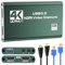 SROMGEE Tarjeta de captura HDMI 4K para transmisión, Full HD 1080P 60FPS USB Cam Link Game Audio Video Capture Card Nintendo Switch/PS5/3ds/Xbox/PS4 (verde)