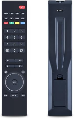 RC3920 Universal-Fernbedienung für Telefunken Sanyo Sharp Hyundai TV T19LHD926 T22LFHD926 T24LFHD926 T32R900IIFHD CE19LD08-B CE26LD08-B CE32LD08-B CE37FD17-B CE46FF H83-B