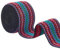BENECREAT 50 mm Jacquard-Gummiband, 2.28m Elastisches Besticktes Webband Boho-Stoff-Nähband Für DIY-Bastelzubehör, Verschönerungsdekorationen, Rot