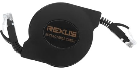 Homoyoyo Ultra Thin Retractable Ethernet Cable Cat6 for Gigabit Network Connectors for Travel