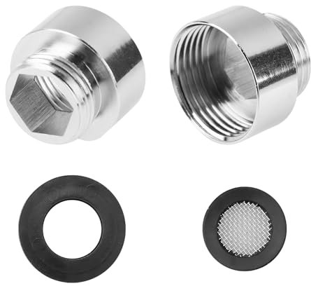 SRLWMYI Reduzierstück 3/4 Zoll Innengewinde auf 1/2 Zoll Außengewinde in Chrom Hochwertiges Verchromtes Reduzierstück für Brauseschläuche Langlebiger Brauseschläuche aus hochwertigem Messing