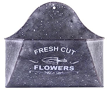 BESPORTBLE Macetas de Hierro para Colgar en La Pared Diseño Rústico Simple para Colgar Flores en La Pared