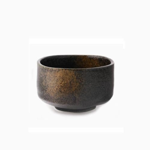 aquanaut Mino Ware Kurosakin Gesho Matcha Bowl Chawan Dia 4.8inch Made in Japan, AQ04-022