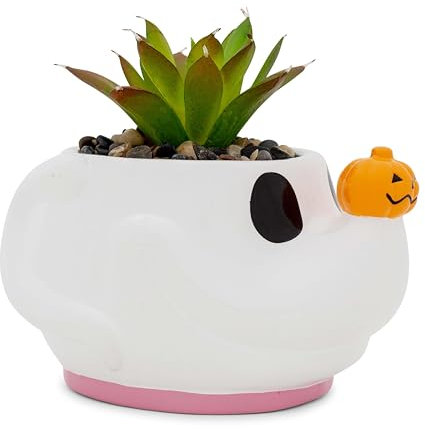 Silver Buffalo The Nightmare Before Christmas Zero Planter With Artificial Succulent