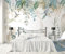 MIWEI Wallpaper Papier Peint Fleur De La Plante Tropicale Fleur Et Oiseau Papier Peint Panoramique Nature 3D Fresque Intissé Peinture Murale Chambre Salon (400cmX256cm)