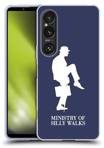 Head Case Designs Offizielle Monty Python Dumme Spaziergaenge Kunst Soft Gel Handyhülle Hülle kompatibel mit Sony Xperia 1 VI 5G