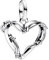 PANDORA ME Stacheldrahtherz Medaillon-Charm aus Sterling Silber, Kompatibel ME und Moments Armbändern, 793449C00