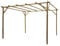 Premium Wooden Pergola Kit – Handcrafted Sculpted Rafters for a Stylish Outdoor Retreat (Green, 3.0 x 3.0 m)