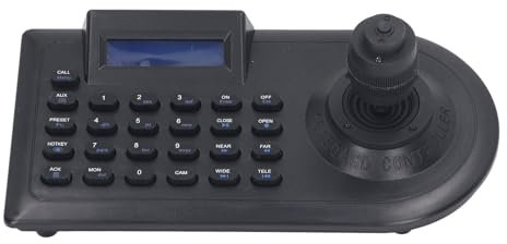 Joystick Analog PTZ Camera Keyboard 4D Joystick PTZ Speed Dome Camera Controller LCD for Surveillance ABS Material (28cm*14cm*12cm)