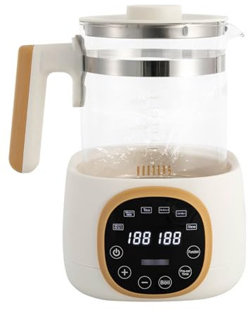 Flaschenwärmer 600W Elektrisch Babykostwärmer mit LED-Display 37-95℃ Babynahrungsheizung mit 72h Warmhaltefunktion baby Sterilisator für babyflaschen