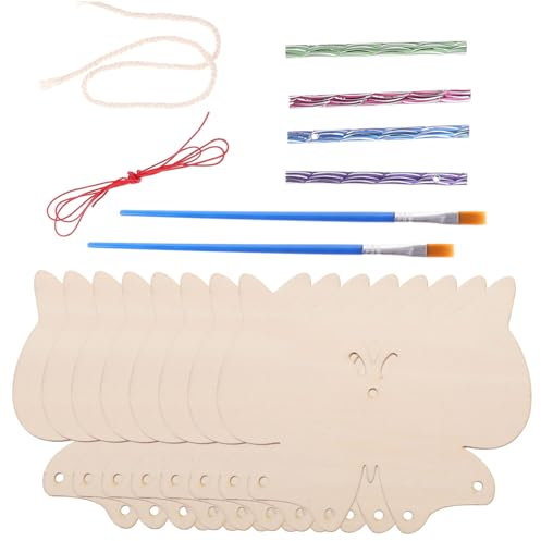 DIYEAH 1 Set Holz Schmetterlings Windspiel Ornament Ausschnitte Personalisierte Hängende Schmetterlings Dekorationen Kinderspielzeug Dekorative Windspiele Windspiel Garten