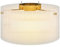 HOMCOM Deckenlampe, Deckenleuchte mit E27 Fassung, Runde Deckenbeleuchtung für Schlafzimmer Wohnzimmer Ø32 x 16,5 cm, exkl.Glühbirne Transparent