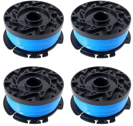 Briny River Bobine Et Fil de Coupe-bordures 4 Pièces Compatible avec BLACK Compatible avec DECKER ST5530 ST6600