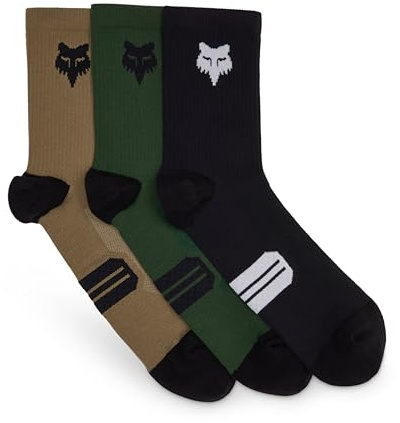 Fox Racing Unisex 15,2 cm Ranger Mountainbike-Socken, 3er-Pack