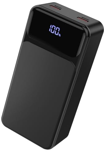 50000mah Power Bank 22.5W Fast Charging Portable Charger USB-C with 4 Outputs & 2 Inputs LED Display Huge Capacity External Battery Pack for iPhone, Samsung, iPad etc