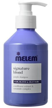 Melem Hair Signature Blond Shampoo 300 ml – Pflegeshampoo für blondes & aufgehelltes Haar mit Farbschutz