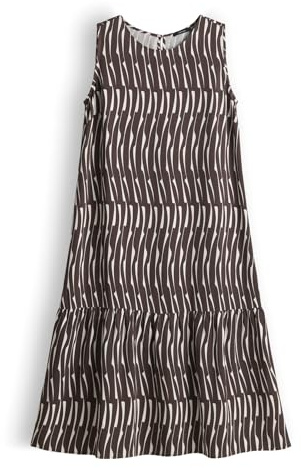 OPUS Damen Midikleid | Bedrucktes Midikleid mit Volant Affogato, 40