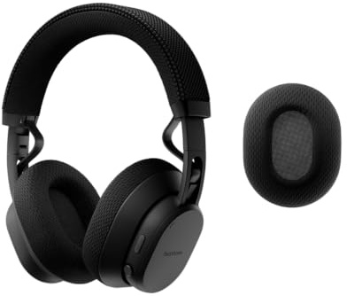 Fairphone Fairbuds XL (2025) Nachhaltige Noise Cancelling Kopfhörer (bis zu 30 Stunden Akkulaufzeit, Hybrid ANC, USB-C, IP54) inkl. 1x Ersatzohrpolster (Schwarz)