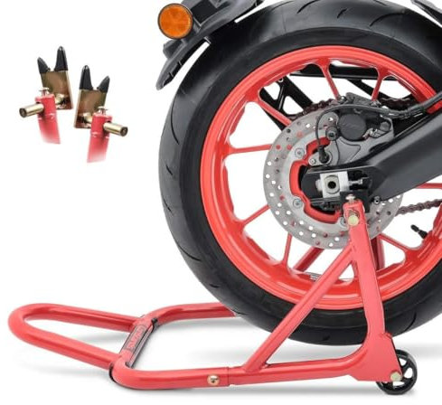 ConStands - Motorrad Montageständer Kompatibel mit Cagiva Mito 125 ConStands ST Universal Rot Hinten Standard Universal