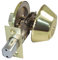 Amig - Cerrojo de Roseta con Llave Exterior y Condena Interior Mod. 1550 - ø 65 mm - Espesor Máximo Puerta: 45 mm - Pasador de Seguridad Antisierra - Acero Latonado Barnizado