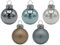 Unbekannt 45 Weihnachtskugeln Christbaumkugeln Blau Taupe Greige Silber Christbaumschmuck Weihnachtsdeko Weihnachten Deko