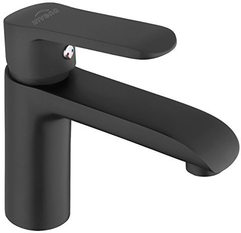 Bathroom Basin Standing Faucet Mixer Single Lever Tap Black Powder Coated Brass