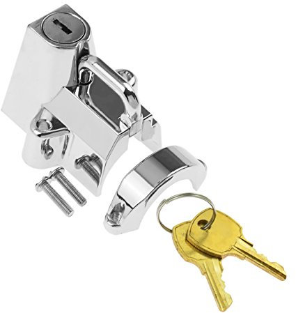 HDBUBALUS Support de verrouillage de casque universel de moto pour tubes de 7/8 à 1-1/4 pour Harley Yamaha Suzuki Kawasaki Triumph Indian BMW Ducati