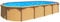 Piscine Métal Hors Sol Aspect Bois 5,20 X 3,95 X 1,32 M - PI9570