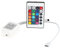 ICQUANZX DC12V Telecomando IR wireless a 24 tasti con ricevitore per luci di striscia a LED RGB 3528 5050 SMD